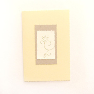kremowa kartka okolicznościowa, ecru kartka bez życzeń, proste kartki na różne okazje, ładne kartki, uniwersalne kartki, kartka na ślub
