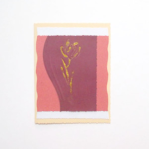 bordowa kartka okolicznościowa, kwiatek kartka,  tulipan kartka na różne okazje, ogólna kartka bez życzeń, ładne kartki, uniwersalne kartki