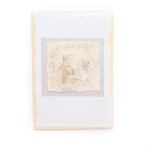 pastelowa kartka z okazji ślubu, kartka na ślub, kartka z Młodą Parą, ślubna kartka bez życzeń, ślub zaproszenie, ślub podziękowania