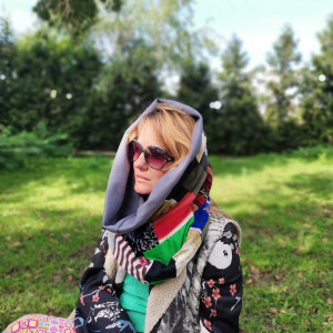 Komin patchworkowy kolorowy