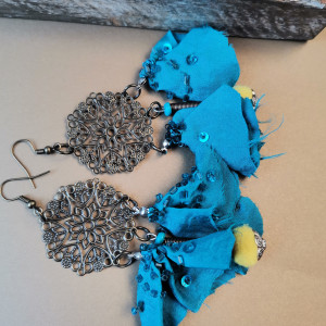 Kolczyki boho lekkie