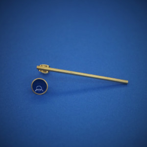 "Kropka i kreska" kolczyki sztyfty z mosiądzu.