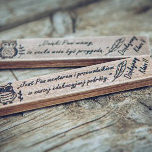 Drewniany Magnes na lodówkę - Dzień Nauczyciela / Zakończenie Roku