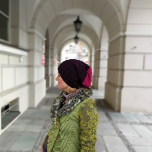 Czapka fioletowa smerfetka