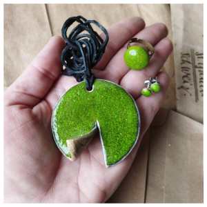 Zestaw zielonej biżuterii