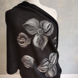 Komin wełniany czarny