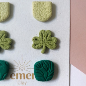 Set kolczyki z gliny