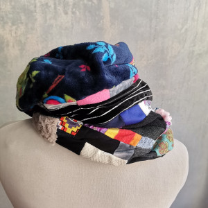 Komin patchworkowy kolorowy