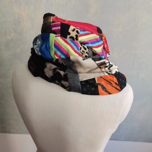 Komin patchworkowy kolorowy