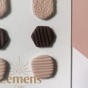 Set kolczyki z gliny