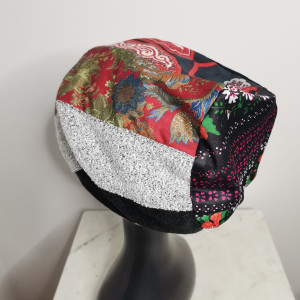 czapka patchworkowa smerfetka