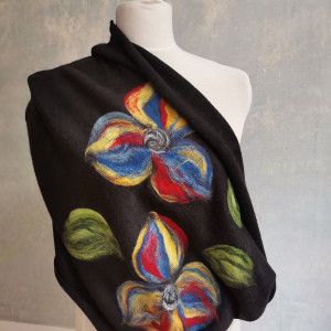 Komin wełniany czarny