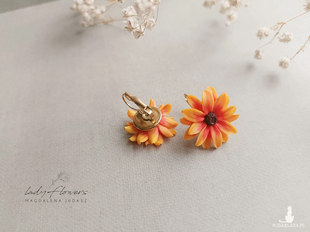 Kolczyki z rudbekią
