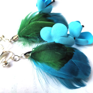 Klipsy kwiatowe lekkie