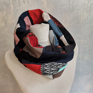 Komin patchworkowy kolorowy