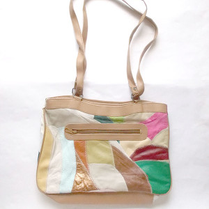 torebka w łatki, torebka na ramię, boho torebka, kolorowa torebka
