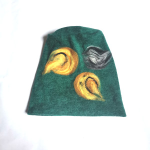 Czapka wełniana turkus