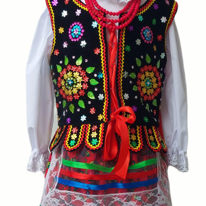 Strój krakowskie ludowy dla dziewczynki