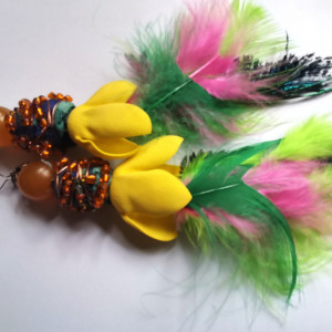 Kolczyki lekkie kwiaty duze