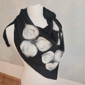 Chusta czarna  merino