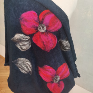 komin  welniany filcowany wełna merino