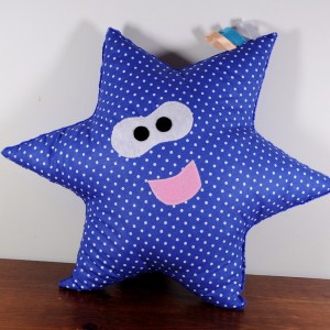 Uśmiechnięta gwiazdka niebieska minky