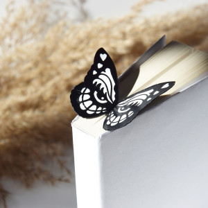 Zakładka do książki "On Paper" Motyl bw