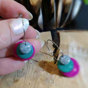 Kolczyki z  masy fimo