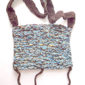 włóczkowa torba na ramię, boho torebka z włóczki, etno torebka, etno torba, hippie torba na ramię, lekka torba z włóczki