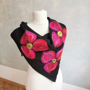 Chusta czarna  merino