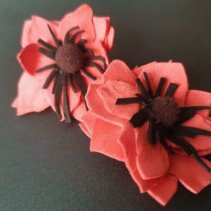 Klipsy kwiaty lekkie