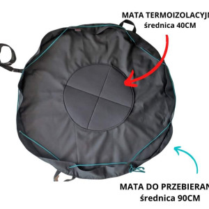 Mata/torba do morsowania,  przebierania,  wodoodporna, termoizolacja, torba
