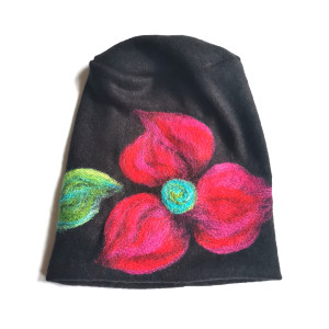 Czapka wełniana czarna