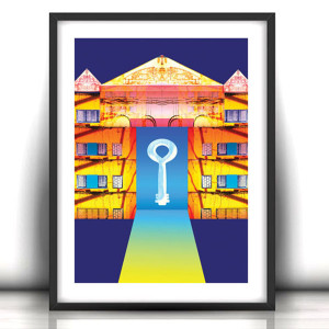 A4 plakat do domu, surrealizm obraz 21x30, grafika do salonu, plakat do biura, obrazek do sypialni, nowoczesny plakat na ścianę