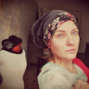 Czapka smerfetka szara