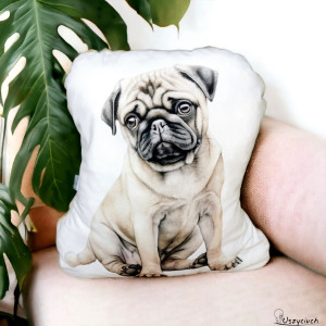 Poduszka piesek poduszka z pieskiem przytulanka piesek maskotka mops