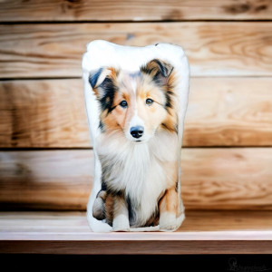 Poduszka piesek poduszka z pieskiem przytulanka piesek maskotka owczarek szkocki lessie