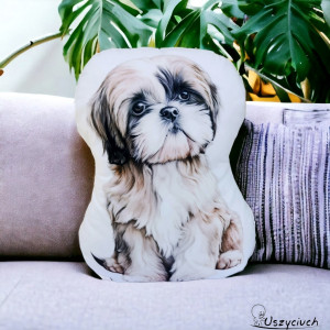 Przytulanka piesek poduszka z pieskiem poduszka piesek maskotka shih tzu