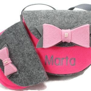 Malutka torebka z imieniem, portfelik