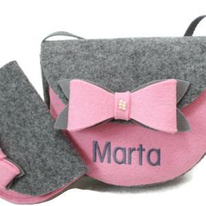 Malutka torebka z imieniem, portfelik