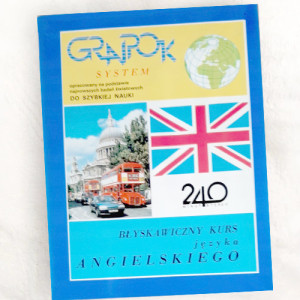 vintage błyskawiczny kurs języka angielskiego książka plus kasety