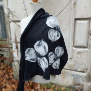 Chusta czarna  merino