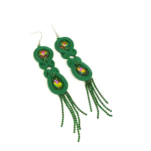 Zielone kolczyki sutasz 2 - kolekcja Glamour