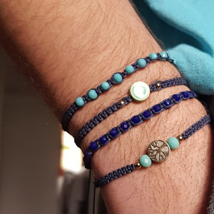 Bransoletka Makrama Zestaw Męski Egon