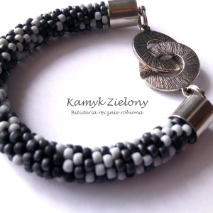 Bransoletka szary melaż