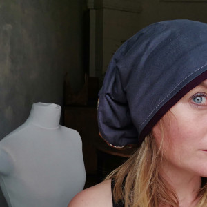 Czapka szara smerfetka