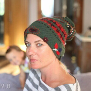 Czapka smerfetkaz kokardką