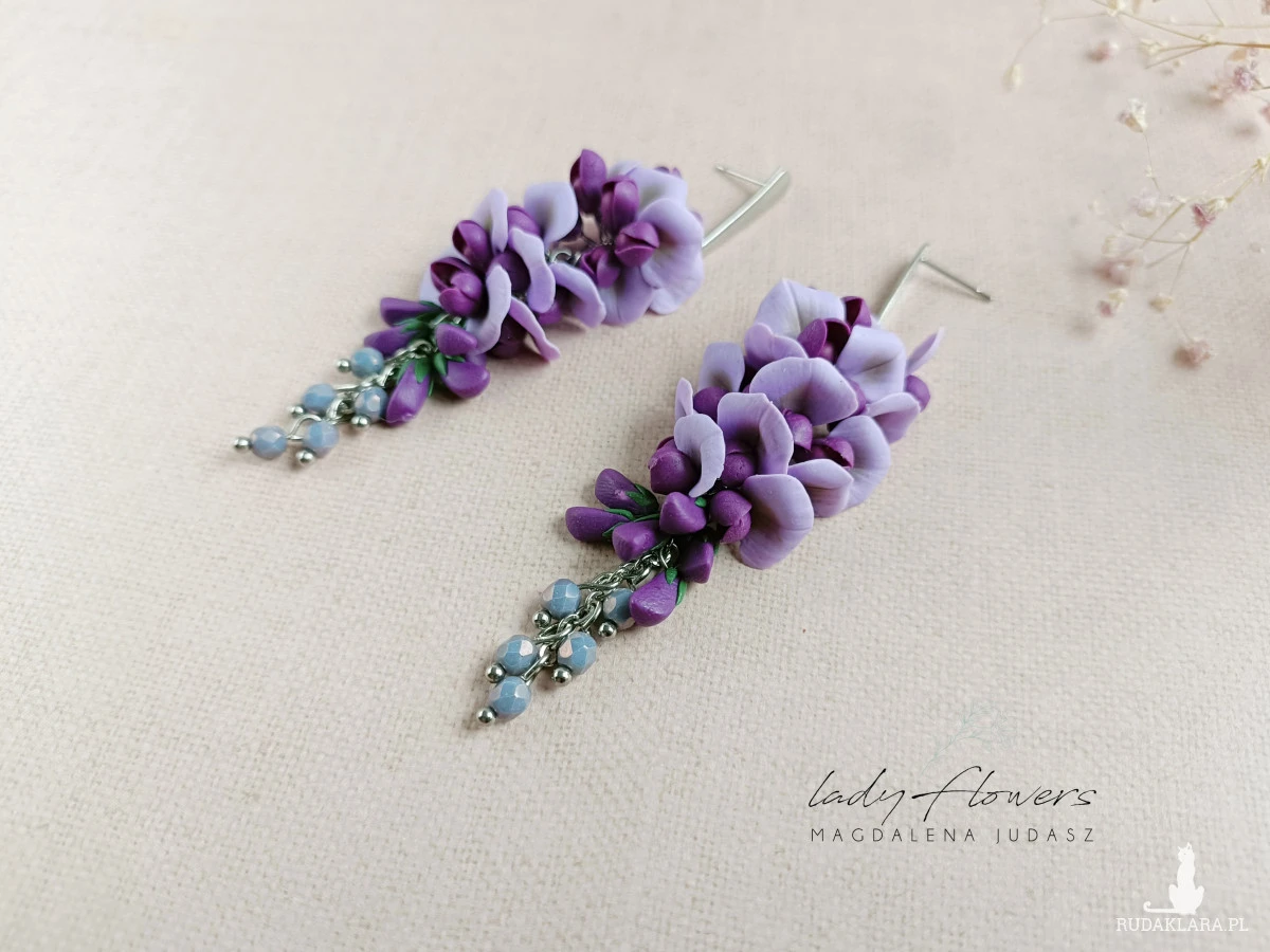 Kolczyki z glicynią