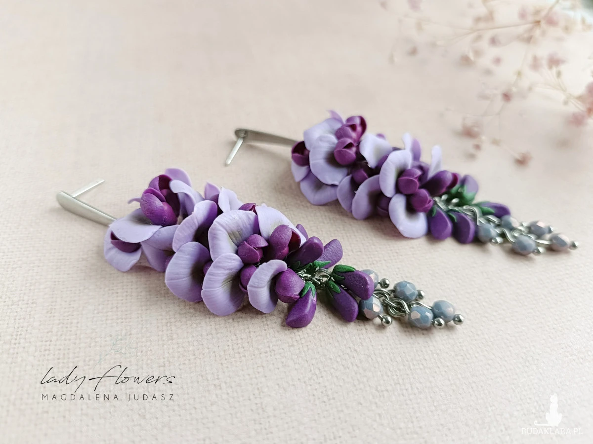 Kolczyki z glicynią