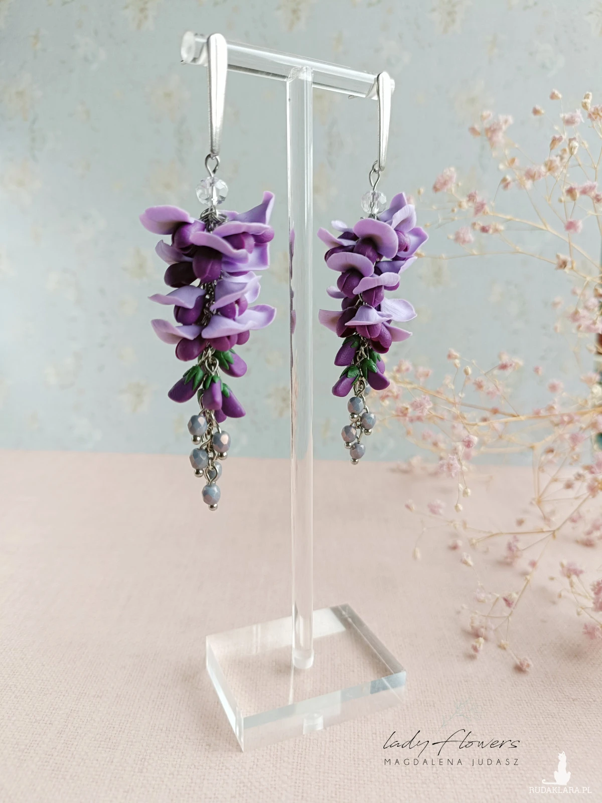Kolczyki z glicynią